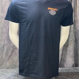 Save a Life Look Twice Black Men's T-Shirt by Biker’s Booty